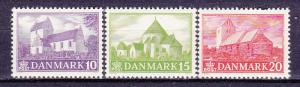 Denmark  290-92 MNH 1944 Churches