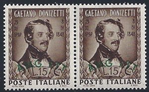 1948 TRIESTE A - n . 34 + 34c WITHOUT POINT AFTER THE G MNH **