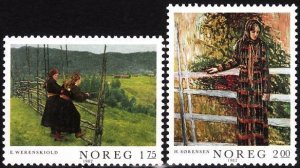 NORWAY 1982 ART: Paintings, 1st issue. Complete set, MNH