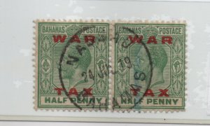 Bahamas 1919 SG102 Half Penny used pair