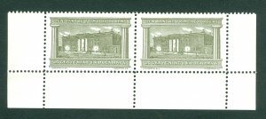 Denmark. Poster Stamp Mnh. Pair,Margin Freemason Masonic Grand Lodge Building