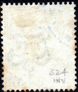 1911 Sg 324Wi N2/3 ½d yellow green (T1, Crown, Die B) Inverted Watermark