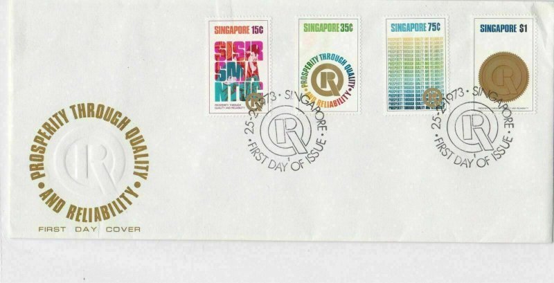 singapore large fdc   stamps cover ref 12974