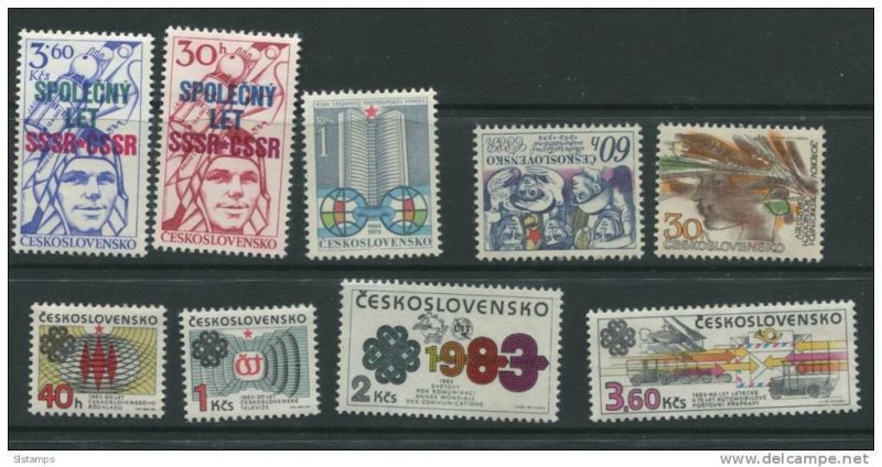 Czechoslovakia 1964 and up  Complete sets MNH CV 42 euro