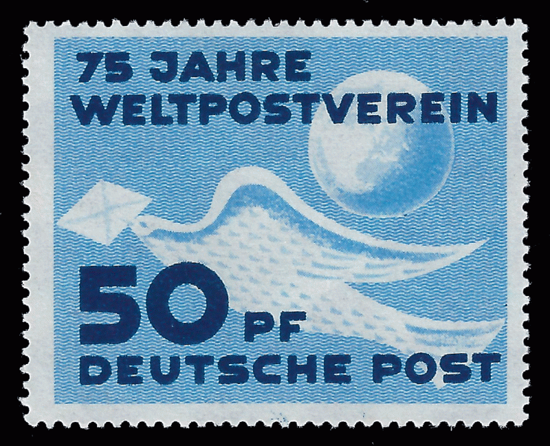 Germany, DDR 1949 Sc 48 MVLH F UPU 75th Anniversary