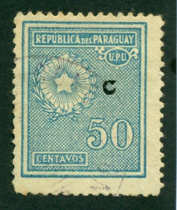 Paraguay 1930 #L14 U SCV (2018) = $0.50