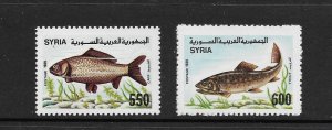 FISH - SYRIA #1181-2  MNH