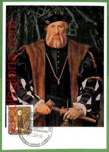 32636 - Germany - MAXIMUM CARD - 1957 - ART, Painter Hans Holbein Royalty-