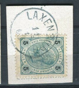 AUSTRIA; 1890s-1900s early F. Joseph issue fine used Full Postmark PIECE