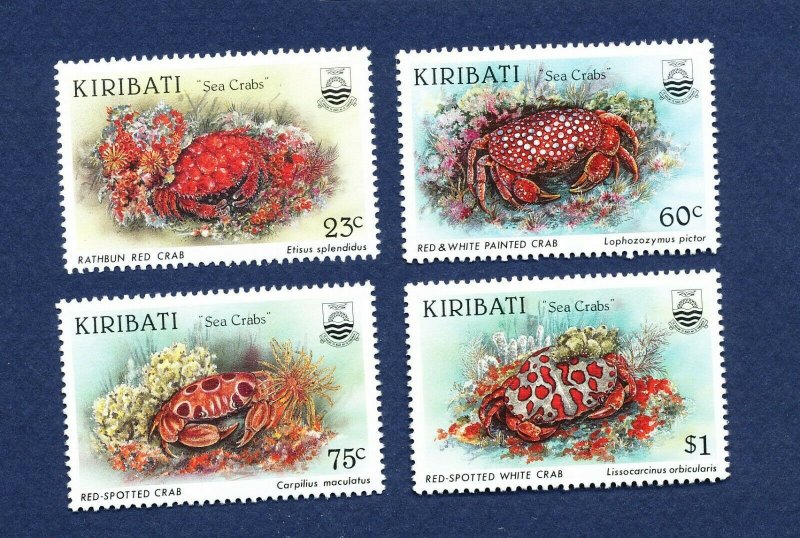 KIRIBATI - Scott 682-685 - FVF MNH -  Sea Crabs, Animals - 1996