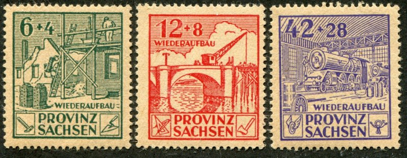 Saxony Sc.#  13NB1-3  MNH**