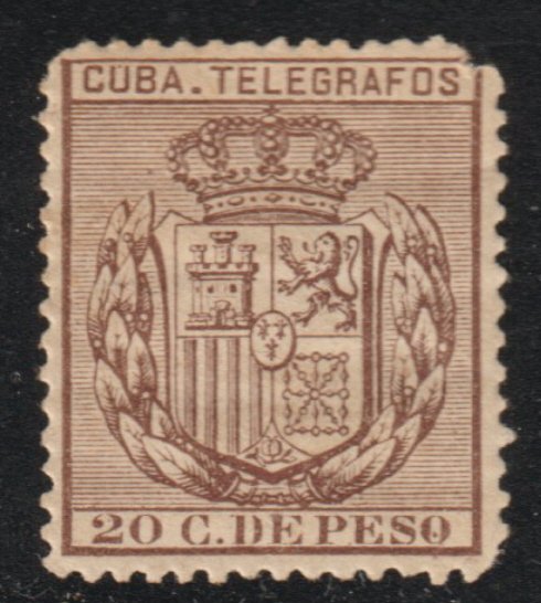 1890 Cuba Stamps E 70 Telegraphs 20c Spain  NEW