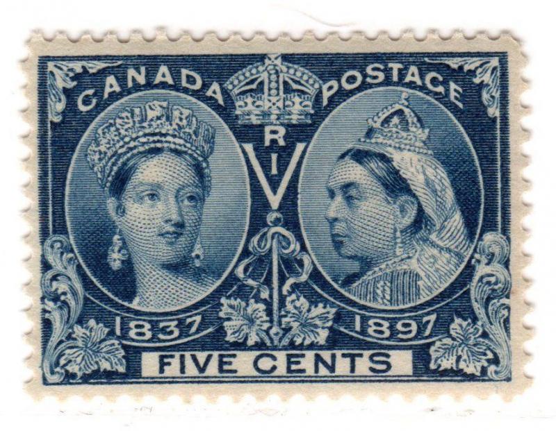 $ Canada Scott #54 mint, NH, VF, tiny tone spot