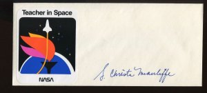 ASTRONAUT CHRISTA MCAULIFFE SIGNED TEACHER IN SPACE COVER & MORE WITH COA (5002)