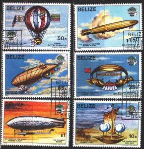 Belize. 1983. 702-7. Balloons, zeppellin. USED.