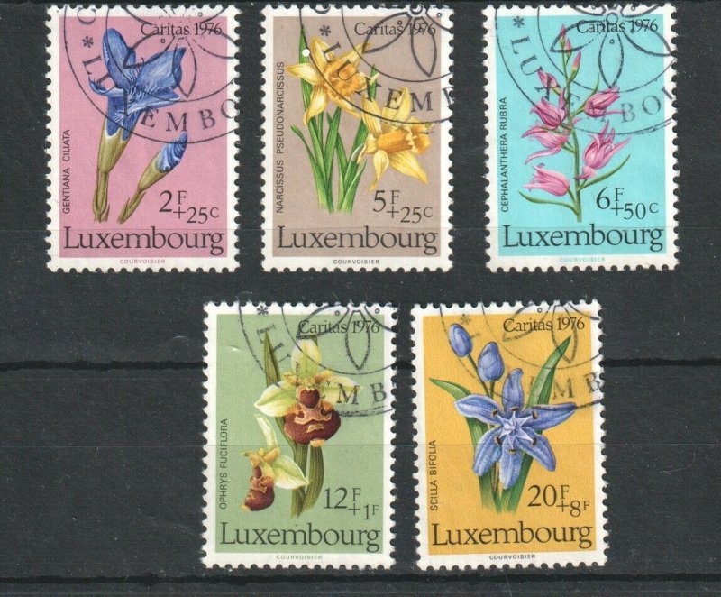 1976   LUXEMBOURG - SG: 976/80 - WILD FLOWERS -  USED