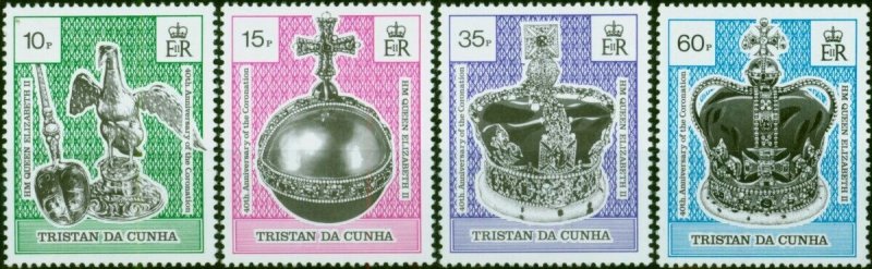 Tristan Da Cunha 1993 40th Anniv Coronation Set of 4 SG542-545 V.F MNH