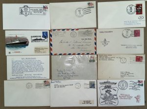 US NAVY BIG COLLECTION 69 DIFF SHIPS CACHETS & CANCELS & PICTORIALS 1952-2002