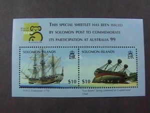 SOLOMON ISLANDS # 873-MINT/NEVER HINGED-----SHEET OF TWO------1999