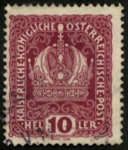 AUSTRIA - SC #148 - USED - 1916 - Austria510DM01