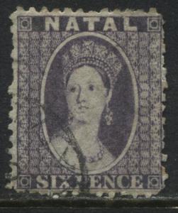 Natal QV 1864 6d violet used