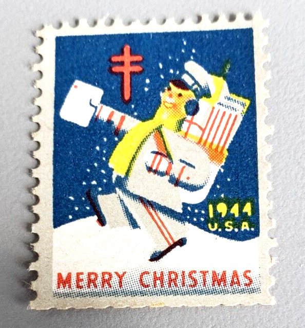 Jimace29 US WX 119, Christmas seals 1944 Single. Unused. Lot 44-1