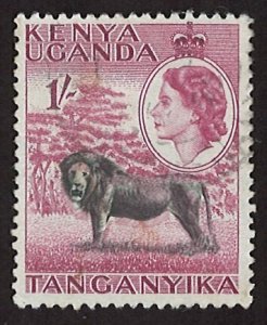 1954 Queen Elizabeth II Uganda Kenya Tanganyika 1Shilling (LL-99)