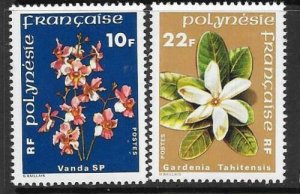 FRENCH POLYNESIA SG288/9 1979 FLOWERS MNH 