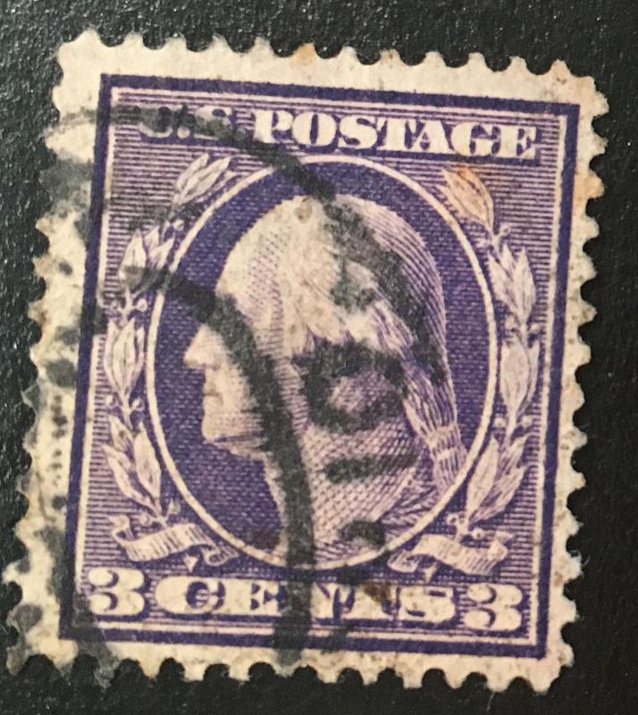 376 Washington Series, SLM, 12 perf., Circulated Single, Vic's Stamp Stash