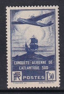 France  #C16 MNH 1936 airplane and galleon 1.50fr