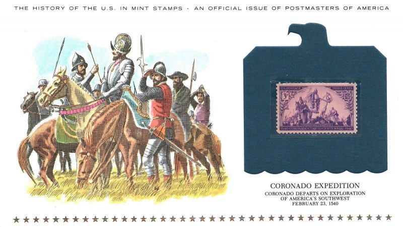 THE HISTORY OF THE U.S. IN MINT STAMPS CORONADO EXPEDITION