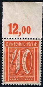 Germany,Sc.#142 MNH, Numeral with Plate Margin A