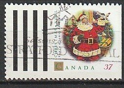 1992 Canada - Sc 1455 - used VF -1 single - Christmas - Santa Claus
