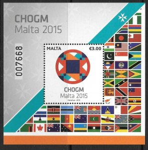 MALTA SGMS1931 2015 CHOGM   MNH