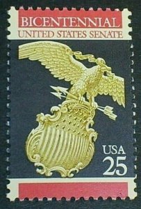 Scott#: 2413 - United States Senate 25c 1989 Single Stamp MNHOG