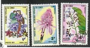 Congo People's Republic; Scott J46, J47, J48;  1971;  Used