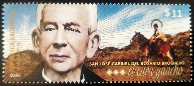 V) 2016 ARGENTINA, THE CURE GAUCHO, SAN JOSE GABRIEL DEL ROSARIO BROCHERO, MNH