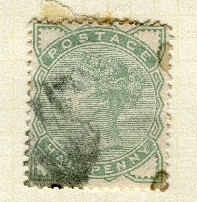 BRITAIN; 1880 early classic QV issue fine used 1/2d. value 