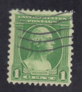 USA SCOTT #705,  USED 1c 1932 SEE SCAN