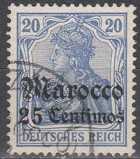 Germany Morocco #23  F-VF Used  CV $3.25  (A5074)