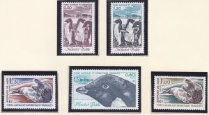 FSAT / TAAF 89-93 MNH Adelie Penguin & Sea Leopard Set of 5 Very Fine