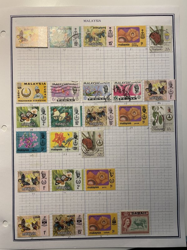 Collection of Malaysia stamps