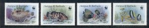 Antigua & Barbuda 1987 WWF Marine Life Fish MUH