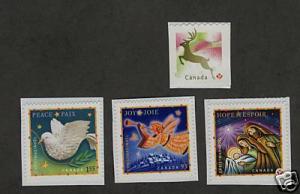 CANADA 2007, Christmas BKLTS(4) MNH Singles set