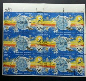 USA US Space Shuttle 1981 Rocket Astronomy Planet Earth (sheetlet) MNH *see scan