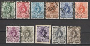 SWAZILAND 1938 SG 28/38a USED