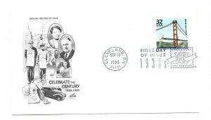 3185l Celebrate the Century 1930s Golden Gate Bridge ArtCraft FDC