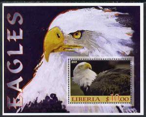 Liberia 2005 Eagles #02 perf m/sheet unmounted mint