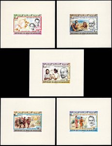 Mauritania 359-360,C177-C179, MNH, Nobel Prize Winners, 5 deluxe sheets