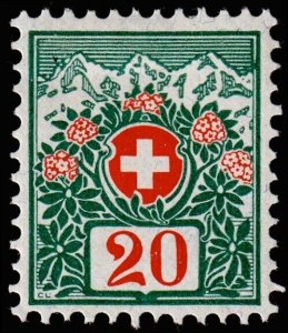 Switzerland Scott J40 (1910) Mint LH VF, CV $17.50 C